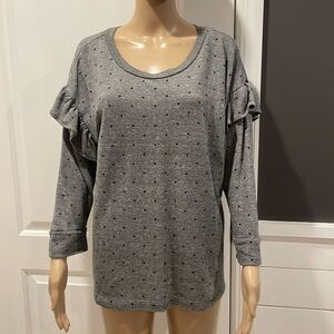 Current /Elliot The Ruffle Sweatshirt size 3